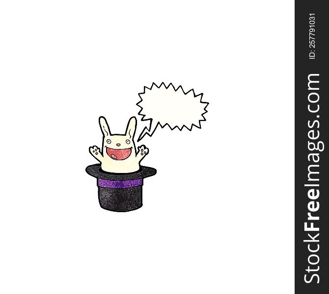 rabbit in hat trick cartoon