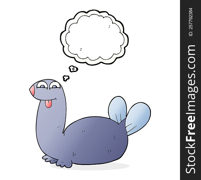 Thought Bubble Cartoon Seal
