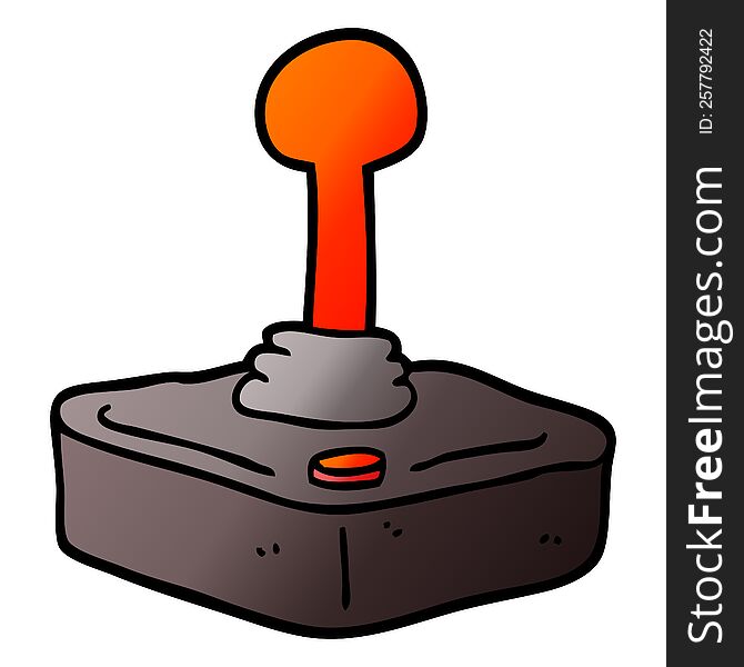 vector gradient illustration cartoon joystick