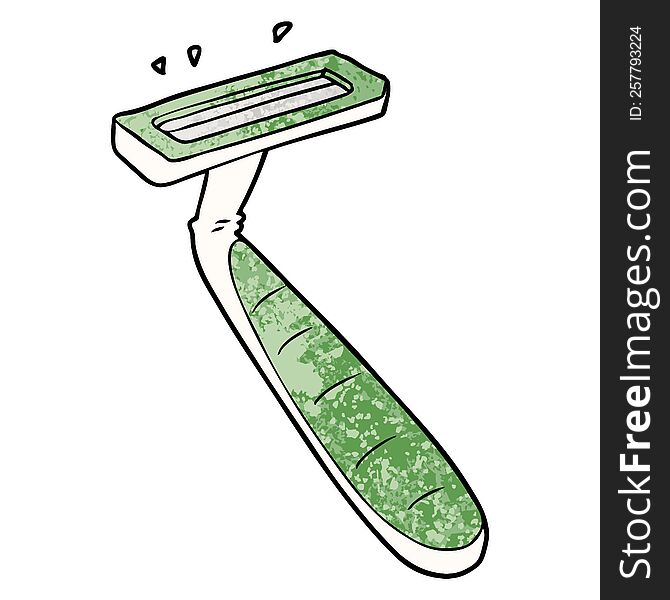 cartoon disposable razor. cartoon disposable razor