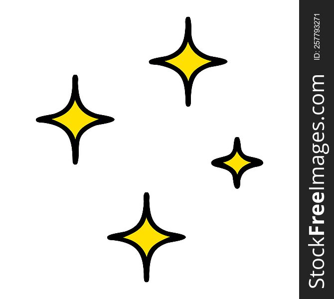 cartoon symbols of some bright and shining stars. cartoon symbols of some bright and shining stars
