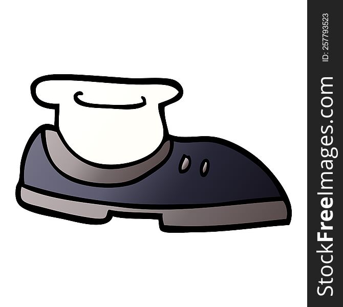 Cartoon Doodle Shoe With Sock