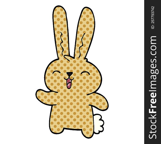 Cartoon Doodle Jolly Rabbit