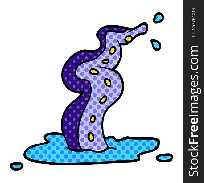 cartoon doodle spooky tentacle
