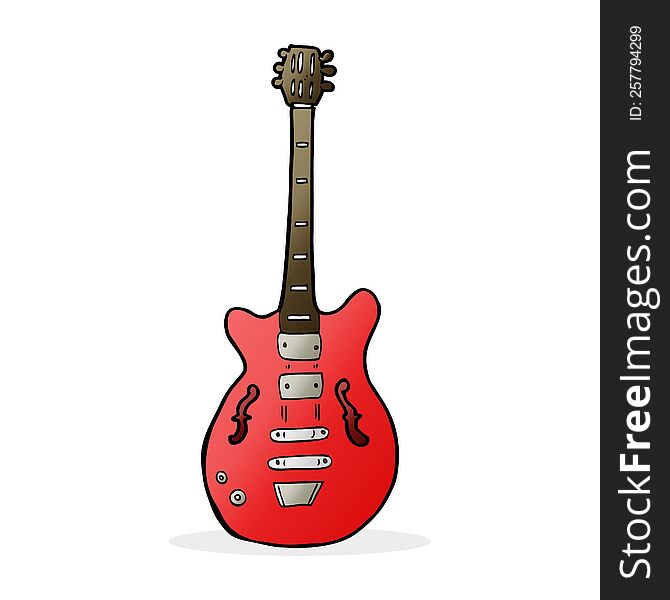 Cartoon Electric Guitar