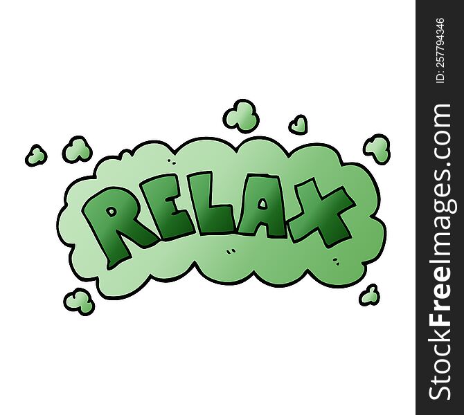 cartoon doodle relax symbol
