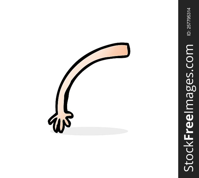 cartoon arm gesture