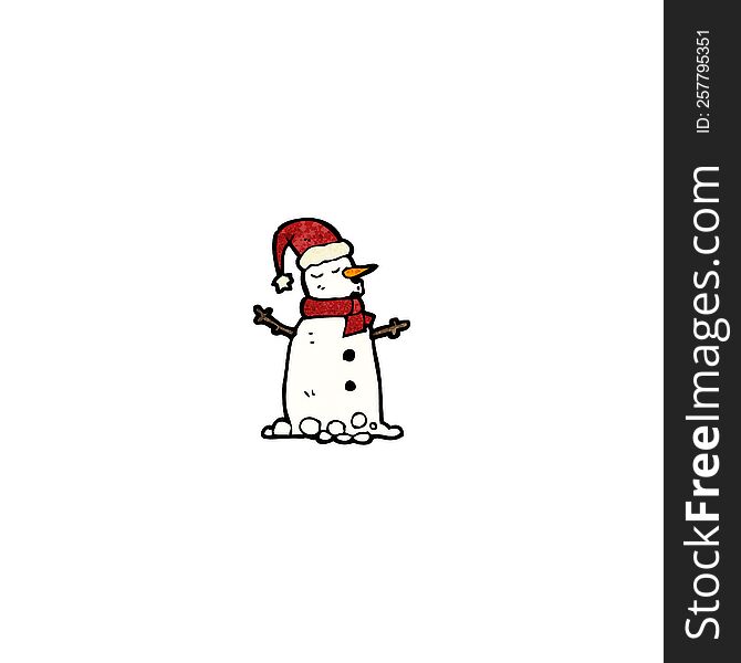 cartoon snowman