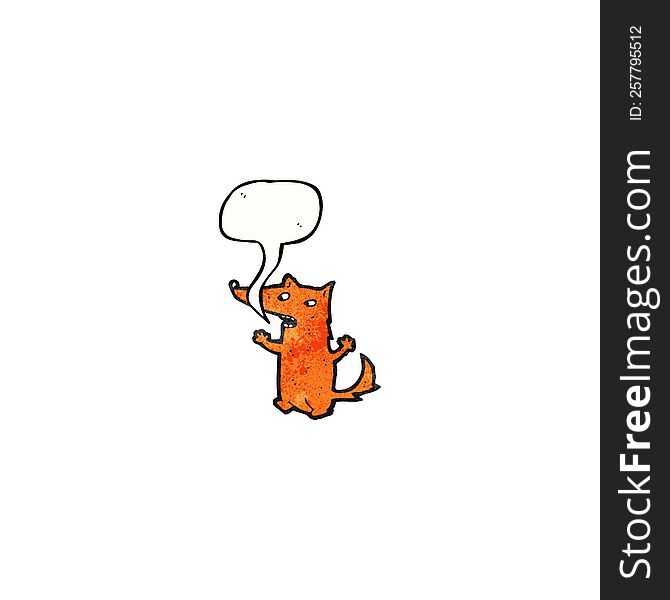 cartoon little fox talking