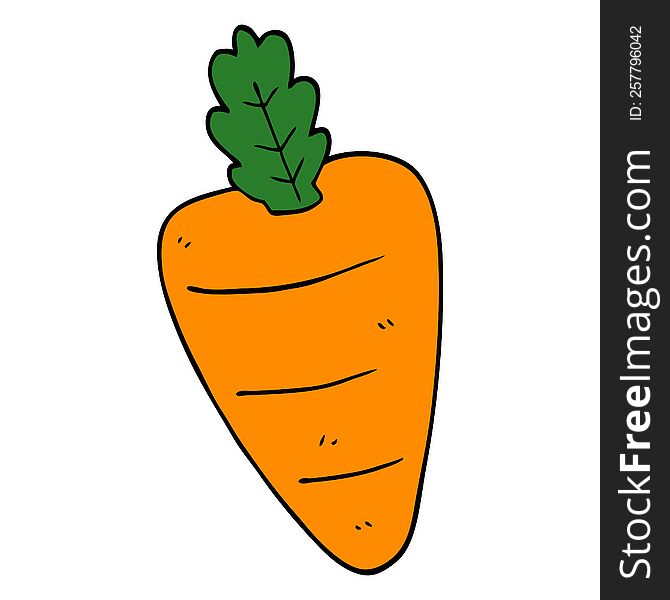 Cartoon Doodle Carrot