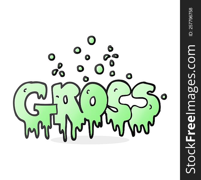 Cartoon Word Gross