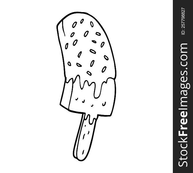 cartoon ice cream lolly
