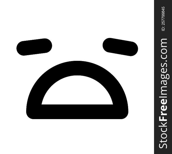 depressed face icon