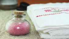 Aromatic Bath Salts Royalty Free Stock Photo Aromatic Bath Salts Royalty Free Stock Photo