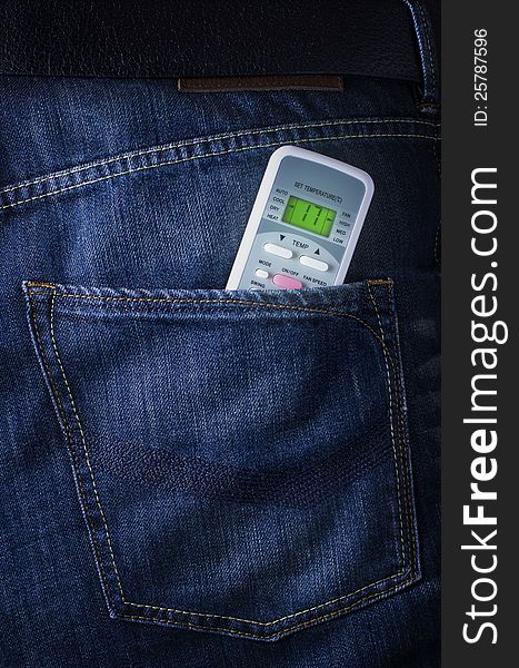 Remote From Air Conditioner In Jeans Poket