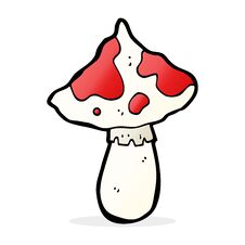 Cartoon Toadstool Royalty Free Stock Photography Cartoon Toadstool Royalty Free Stock Photography