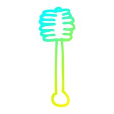 Cold Gradient Line Drawing Cartoon Honey Spindle Royalty Free Stock Photos