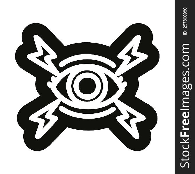 mystic eye icon symbol