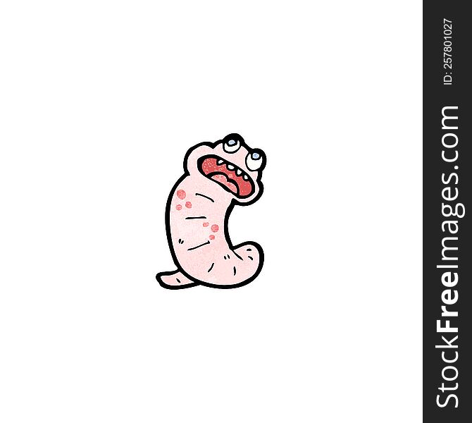 cartoon worm