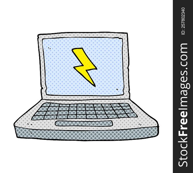 Cartoon Laptop Computer
