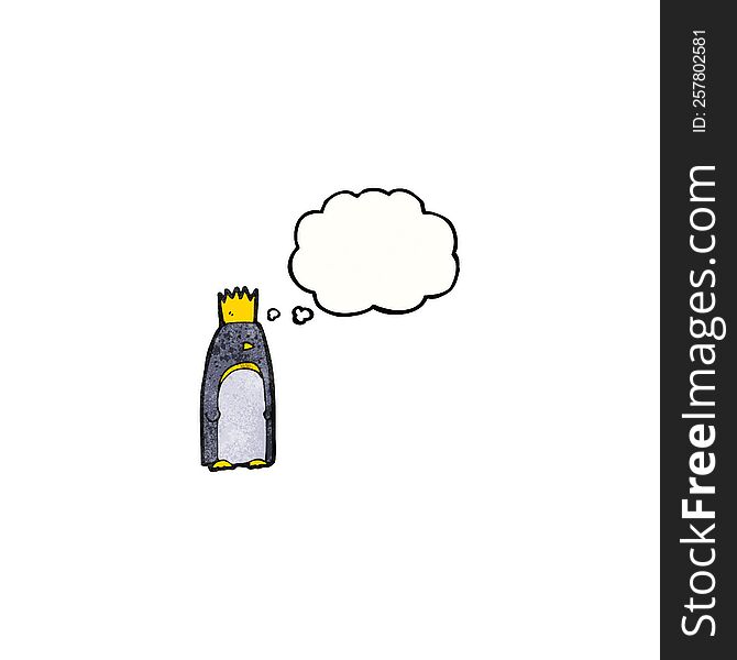 cartoon emperor penguin