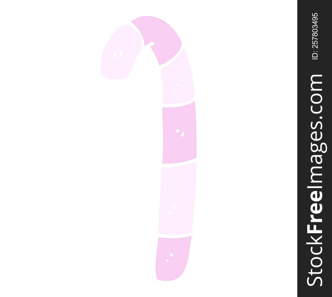 Cartoon Doodle Pink Candy Canes