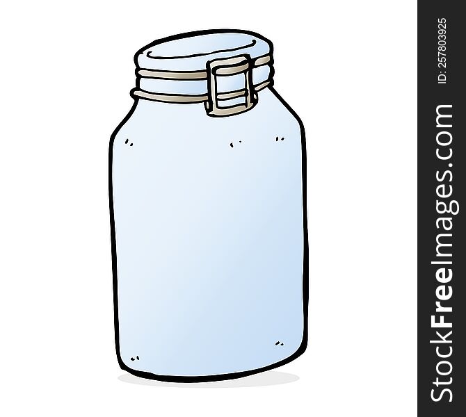 Cartoon Glass Jar