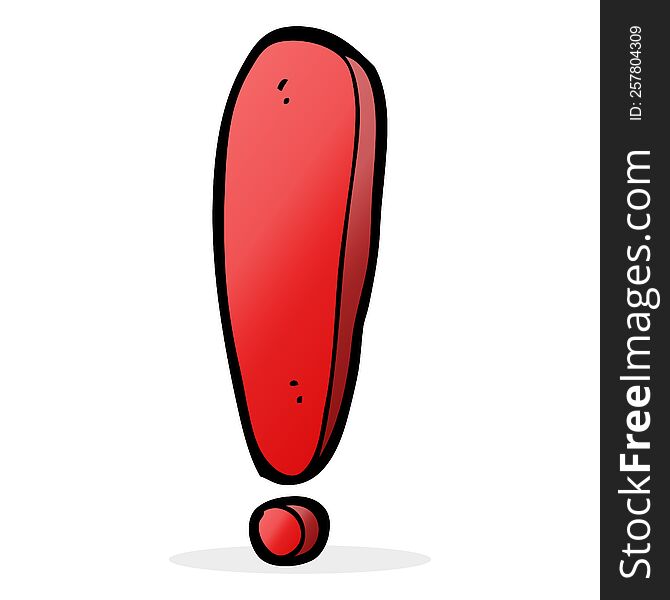 cartoon exclamation mark