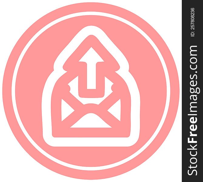 Send Email Circular Icon