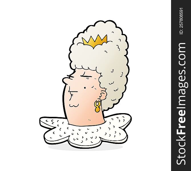 cartoon queen\'s head