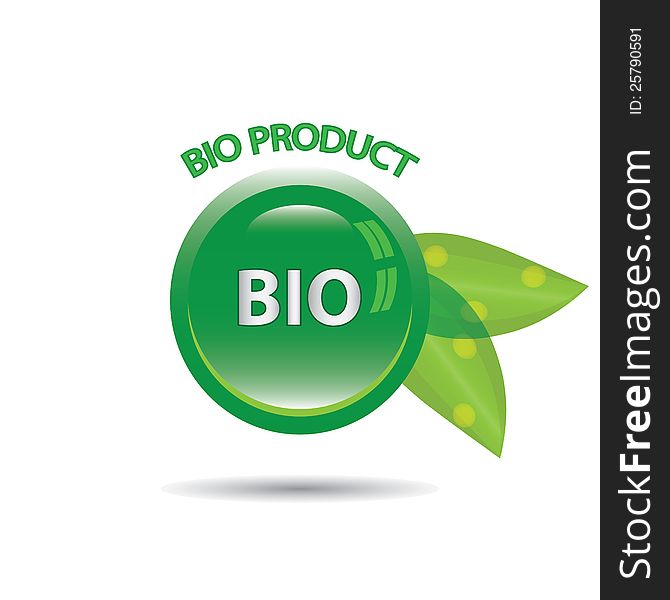 Perfect badge made for your bio products.vector