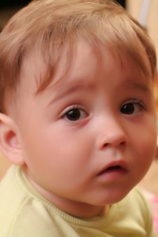Little Blond Baby Boy Royalty Free Stock Images