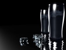 Two Glasses Of Water Stock Image Two Glasses Of Water Stock Image