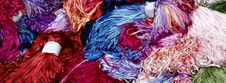Panaromic Silk Ribbons Royalty Free Stock Photography Panaromic Silk Ribbons Royalty Free Stock Photography