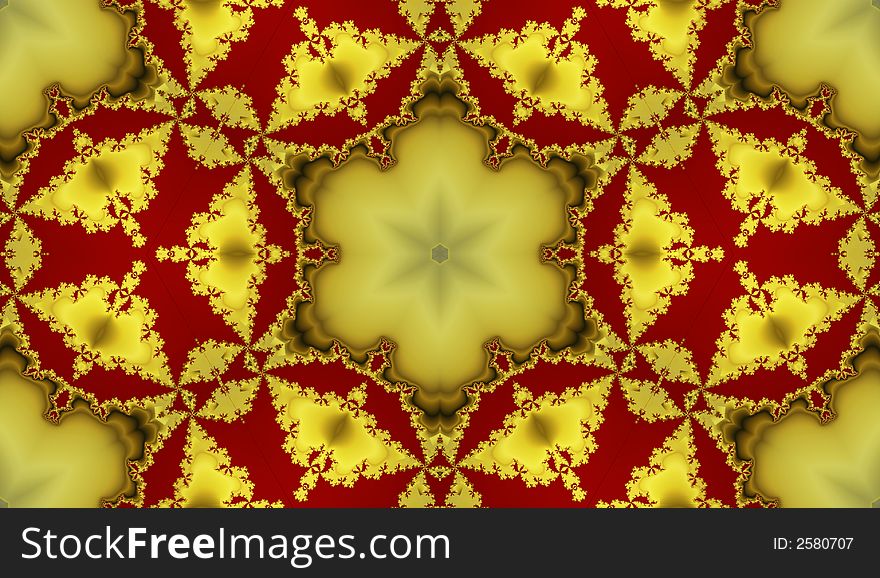 Tile In Yellow And Red