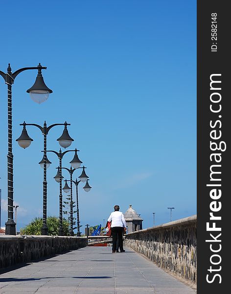 On the boardwalk at puerto cruz, Tenerife