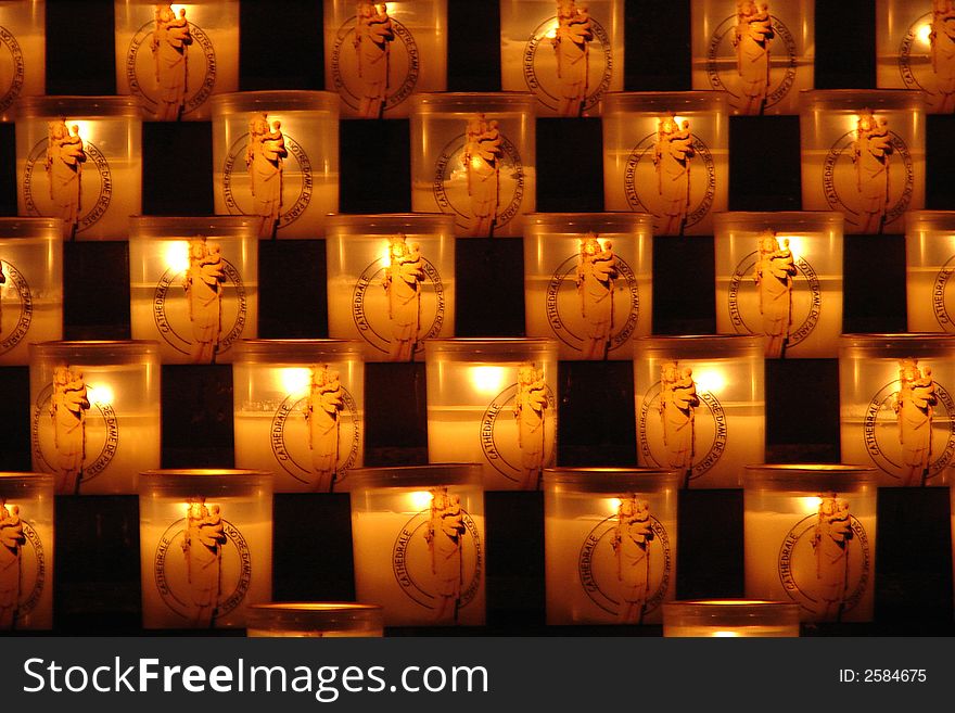 Candles of Notre-Dame de Paris