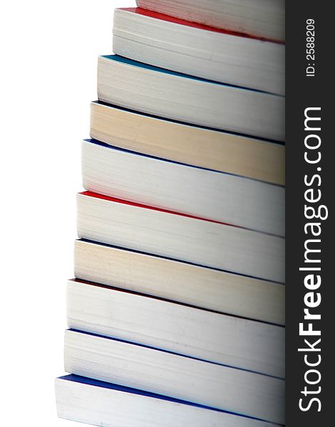 Digital photo of a batch of books.