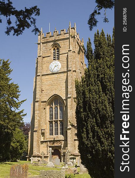 Norman style Church at Whitchurch in Dorset, England