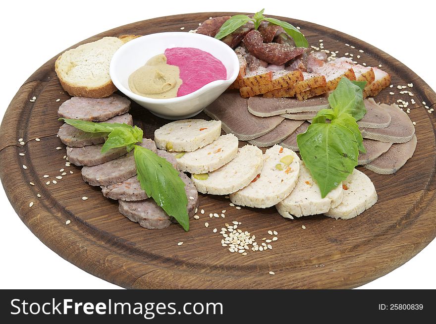 Plate Of Sausages