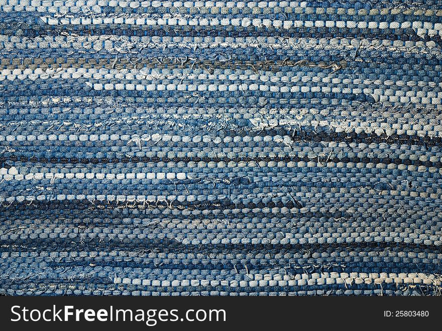 Hand made woven rug makes a good texture. Hand made woven rug makes a good texture