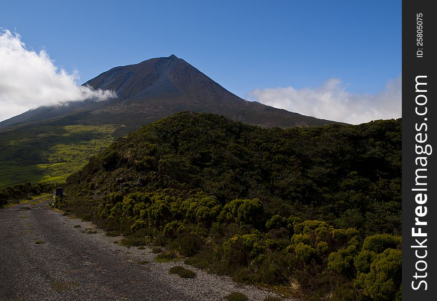 Road to Pico Mountain, Azores