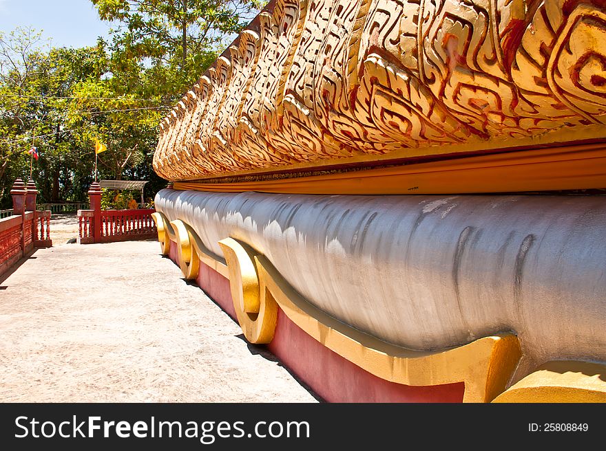 Wall sculpture of the temple in Thailand. Wall sculpture of the temple in Thailand.