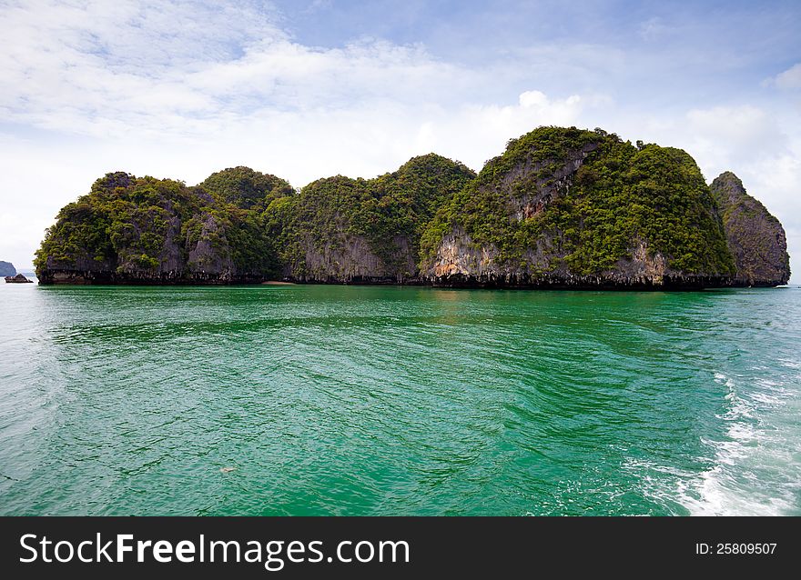 Sea island. Phang nga. Thailand.