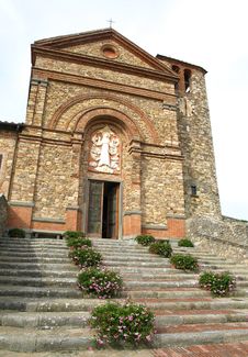 Panzano Church, Tuscany Italy Royalty Free Stock Photo