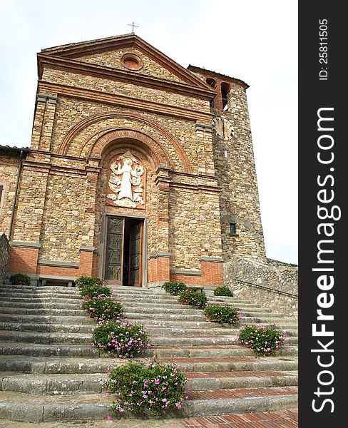 Panzano Church, Near Greve in Chianti. Panzano Church, Near Greve in Chianti