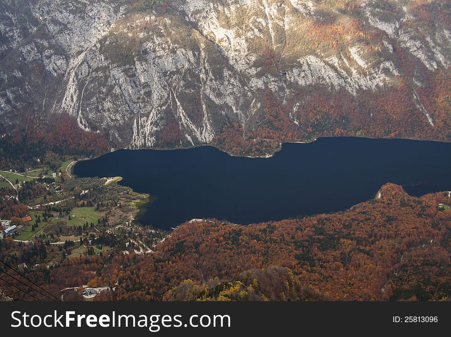 Lake Bohinj in Julian Alps, Slovenia