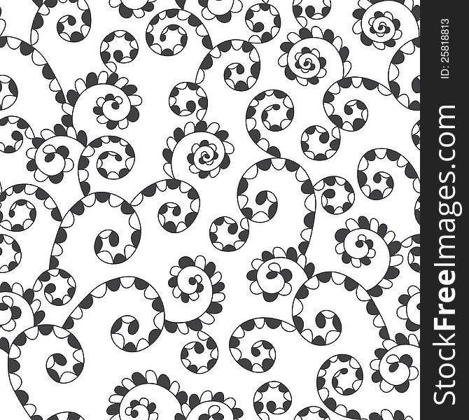 Abstract monochrome seamless background. Vector illustration. Abstract monochrome seamless background. Vector illustration