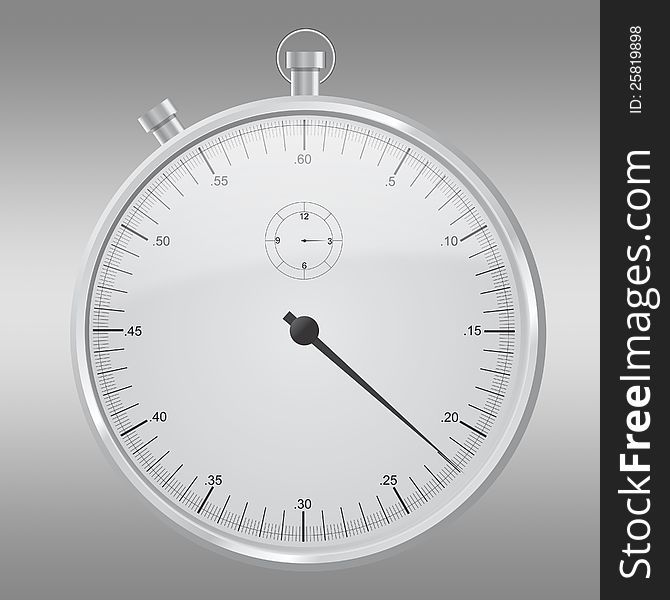 Illustration of a stopwatch time keeping