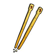 Free Cartoon Doodle Chop Sticks Royalty Free Stock Images - 258125909